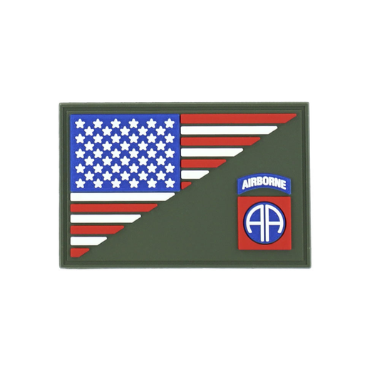 82ND AIRBORNE HALF FLAG - Morale patch-101 Inc-Autre-Welkit