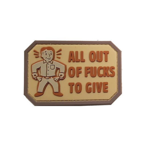 ALL OUT OF F* TO GIVE - Morale patch-MNSP-Coyote-Welkit
