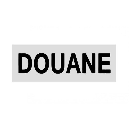BANDEAU DOUANE - Insigne réfléchissant-Patrol Equipement-Blanc-Douane-2 x 10 cm-Welkit