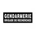 BANDEAU GENDARMERIE - Insigne réfléchissant-Patrol Equipement-Blanc-Gendarmerie Brigade de Recherche-3 X 10 cm-Welkit
