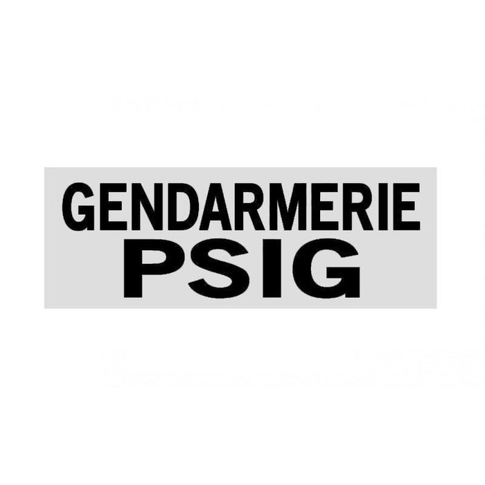 BANDEAU GENDARMERIE - Insigne réfléchissant-Patrol Equipement-Blanc-Gendarmerie PSIG-3 X 10 cm-Welkit