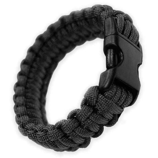 Bracelet paracorde-Bulldog Tactical-Noir-M (20 cm)-Welkit