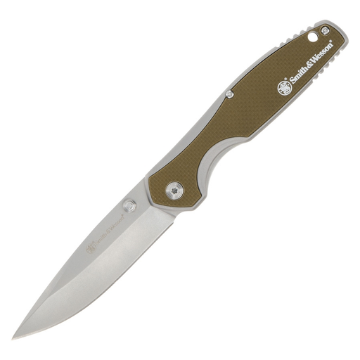CLEFT LINERLOCK A/O TAN - Couteau de poche-Smith & Wesson-Coyote-Welkit