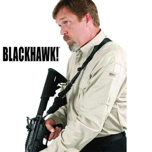 DIETER CQD - Sangle pour arme 1 point-Blackhawk-Noir-Welkit
