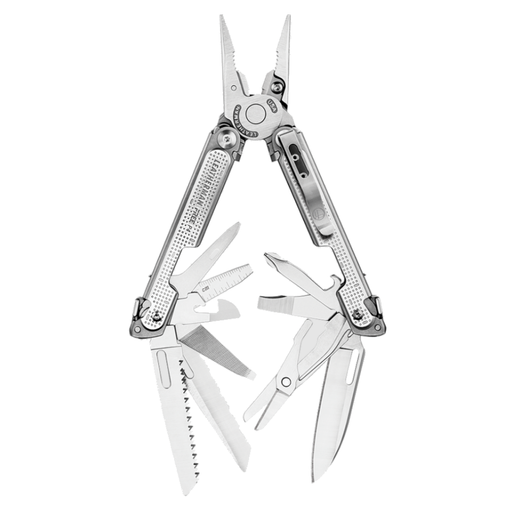 FREE P4 | 21 Outils - Pince multifonctions-Leatherman-Gris-Welkit