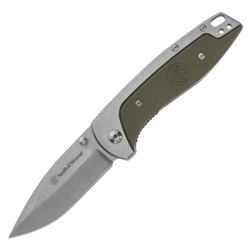 FREIGHTER LINERLOCK GREEN - Couteau de poche-Smith & Wesson-Vert olive-Welkit