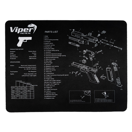 GLOCK PISTOL MAT - Tapis de démontage-Viper Tactical-Noir-Welkit