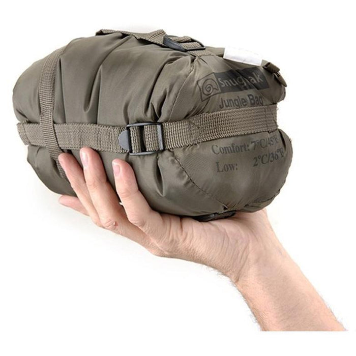 JUNGLE BAG - Sac de couchage-Snugpak-Vert olive-220 x 80 x 80 cm-Zip à gauche-Welkit