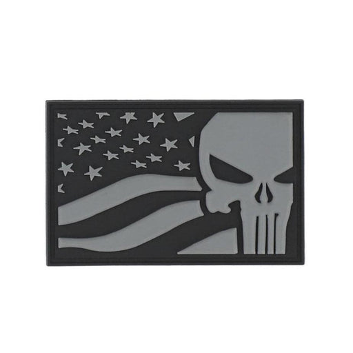 PUNISHER USA FLAG GRIS - Morale patch-101 Inc-Gris-Welkit