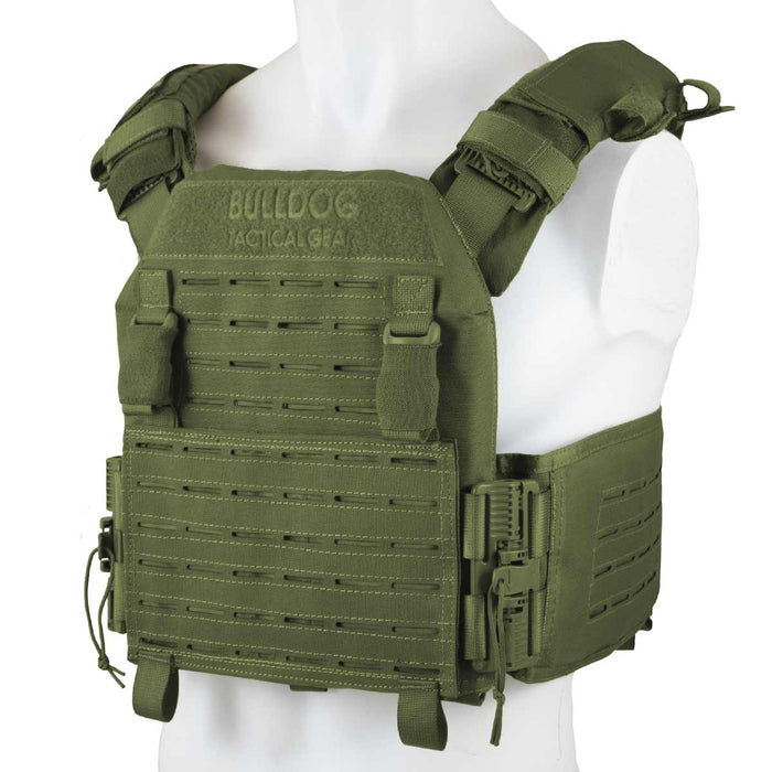 QR KINETIC - Gilet porte-plaques-Bulldog Tactical-Vert olive-L (86 - 130 cm)-Welkit