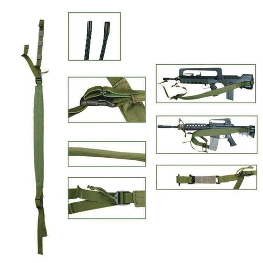 SANGLE ISTC - Bretelle pour arme-Bulldog Tactical-Vert-Welkit