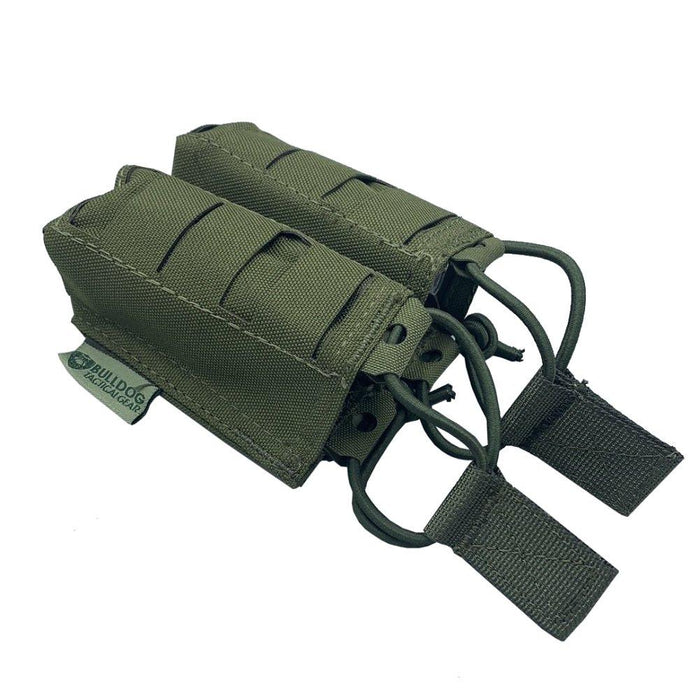 SM2A PA | 1X2 - Porte-chargeur ouvert-Bulldog Tactical-Vert olive-Welkit