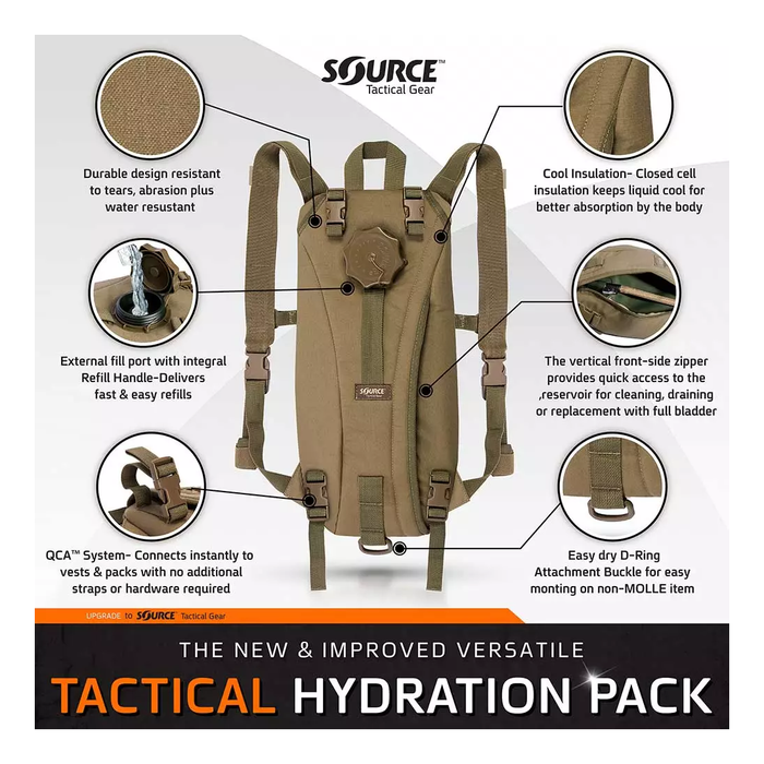 TACTICAL 2L / 3L - Sac d'hydratation-Source Tactical-Welkit